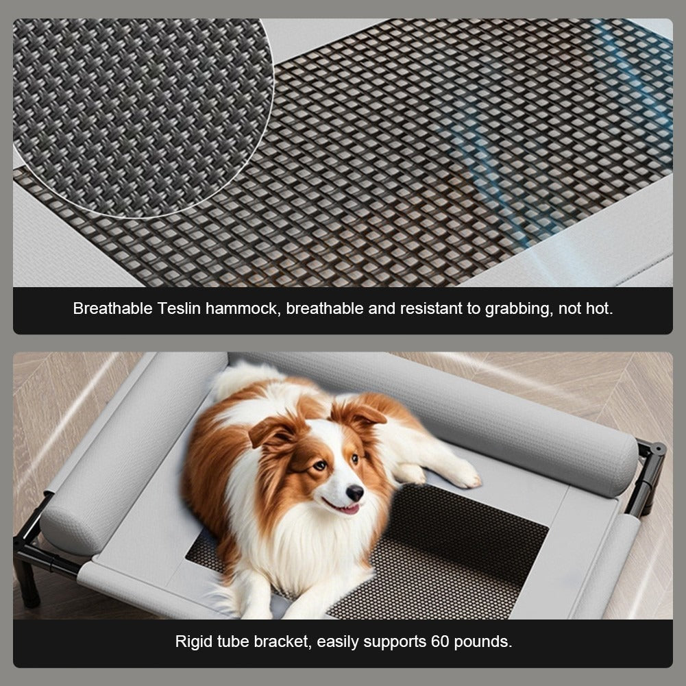 Orthopaedic Raised Dog Sofa Bed with Bolster