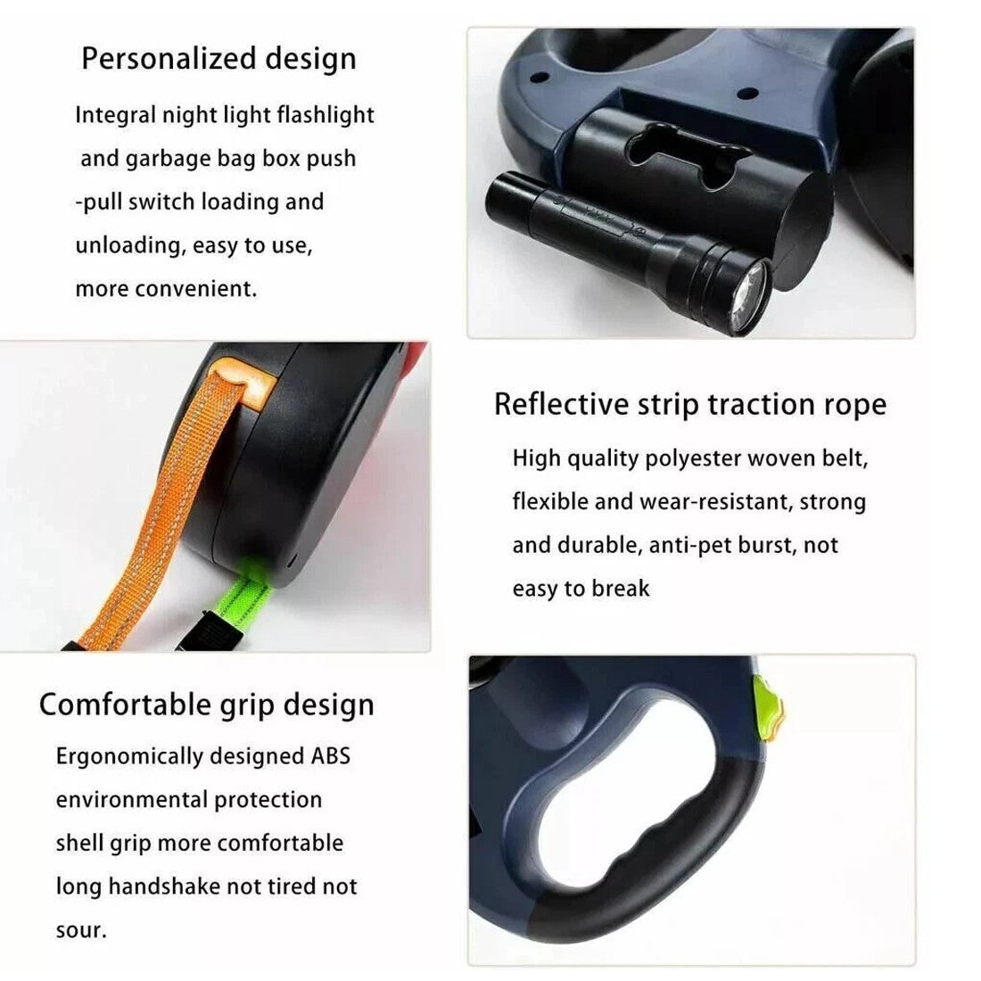 360° Retractable Double Dog Lead — For Walking Two Dogs