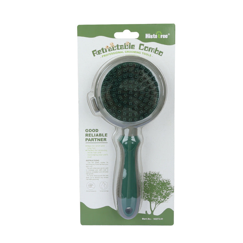 Double-Sided Self-Cleaning Pet Hair Removal Comb