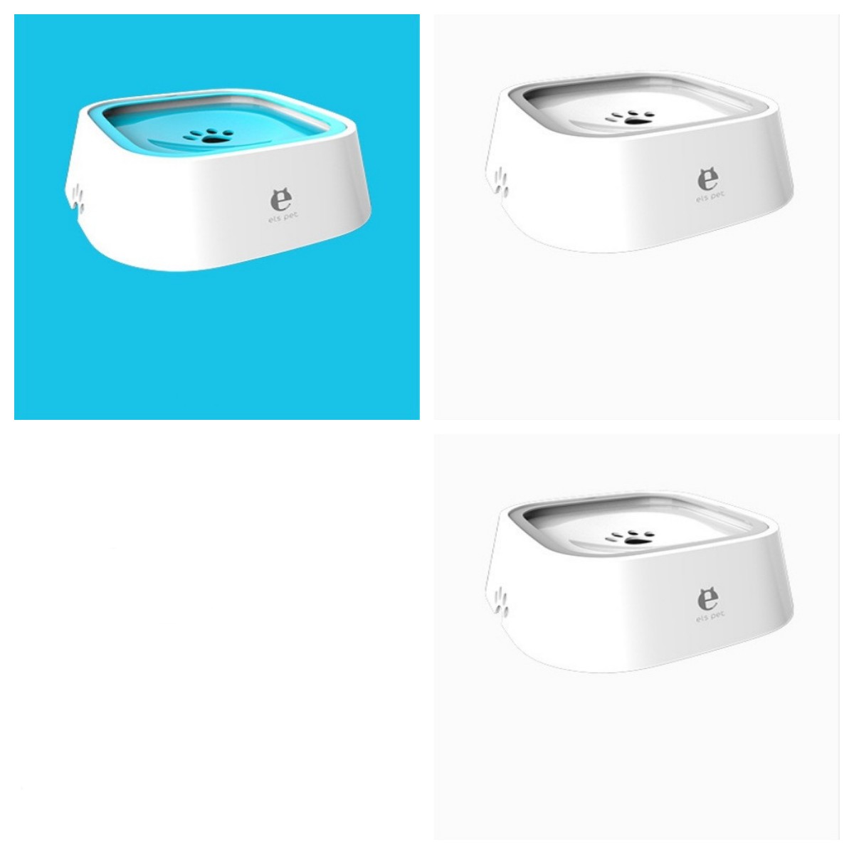 1.5L Floating Anti-Overflow Pet Water Bowl — Slow Feeder Dispenser