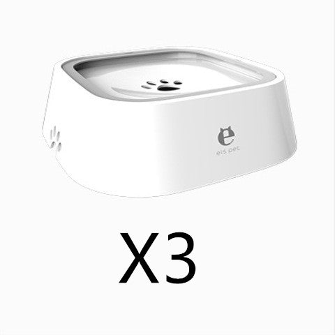 1.5L Floating Anti-Overflow Pet Water Bowl — Slow Feeder Dispenser