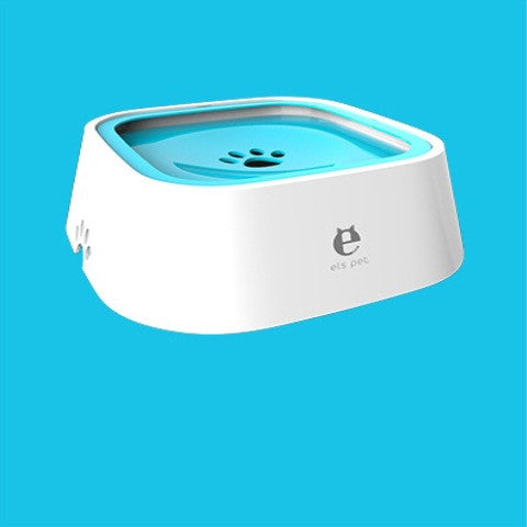 1.5L Floating Anti-Overflow Pet Water Bowl — Slow Feeder Dispenser