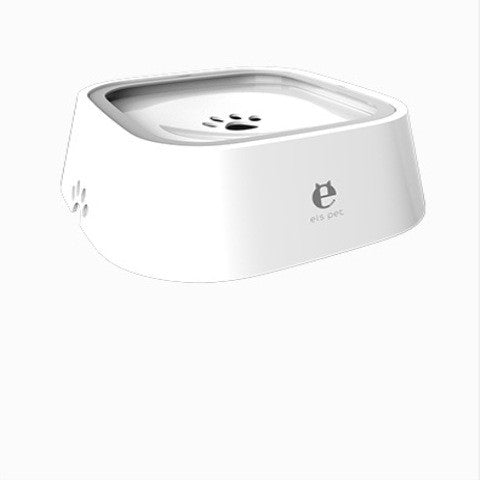 1.5L Floating Anti-Overflow Pet Water Bowl — Slow Feeder Dispenser