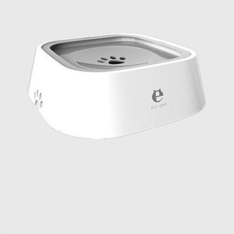 1.5L Floating Anti-Overflow Pet Water Bowl — Slow Feeder Dispenser