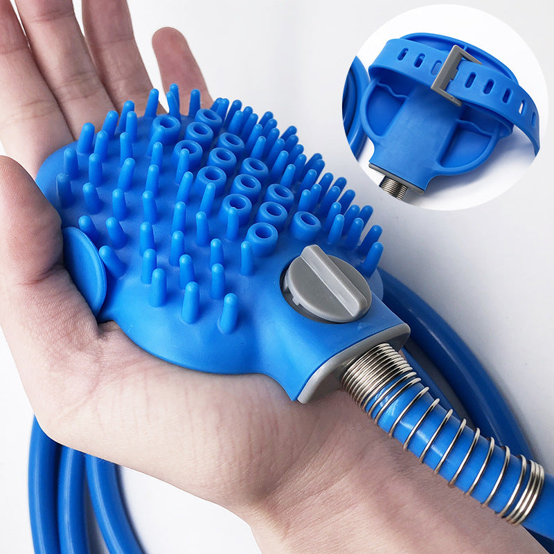 Silicone Bath Brush with Hose Attachment