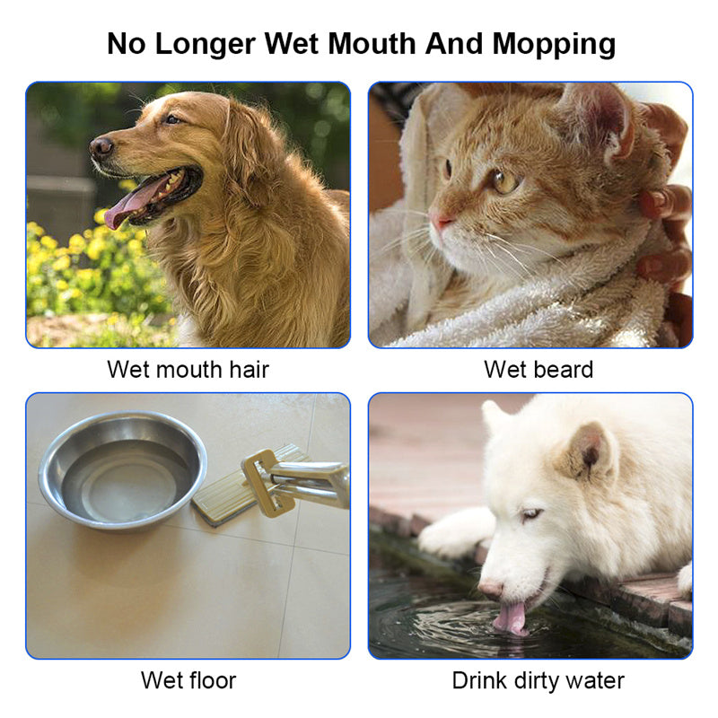 1.5L Floating Anti-Overflow Pet Water Bowl — Slow Feeder Dispenser