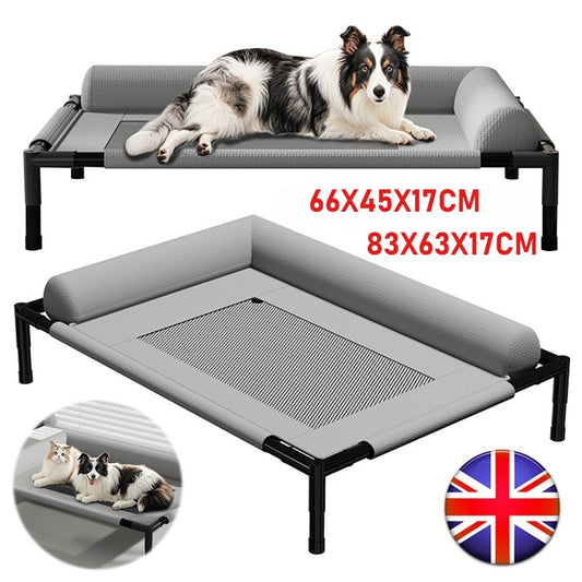 Orthopaedic Raised Dog Sofa Bed with Bolster