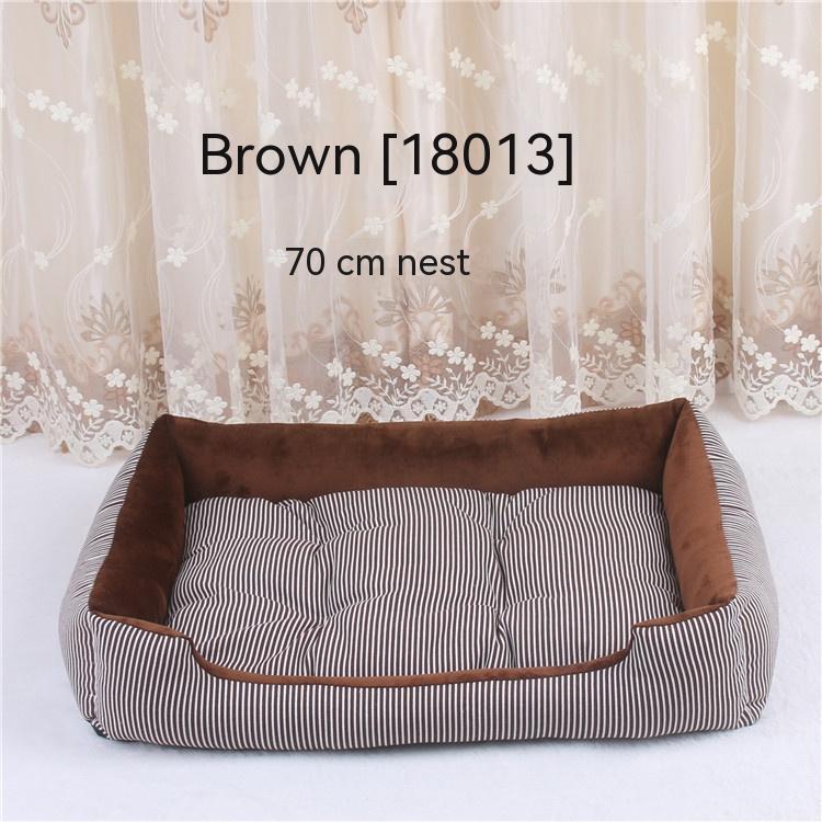 Striped Large Dog Bed