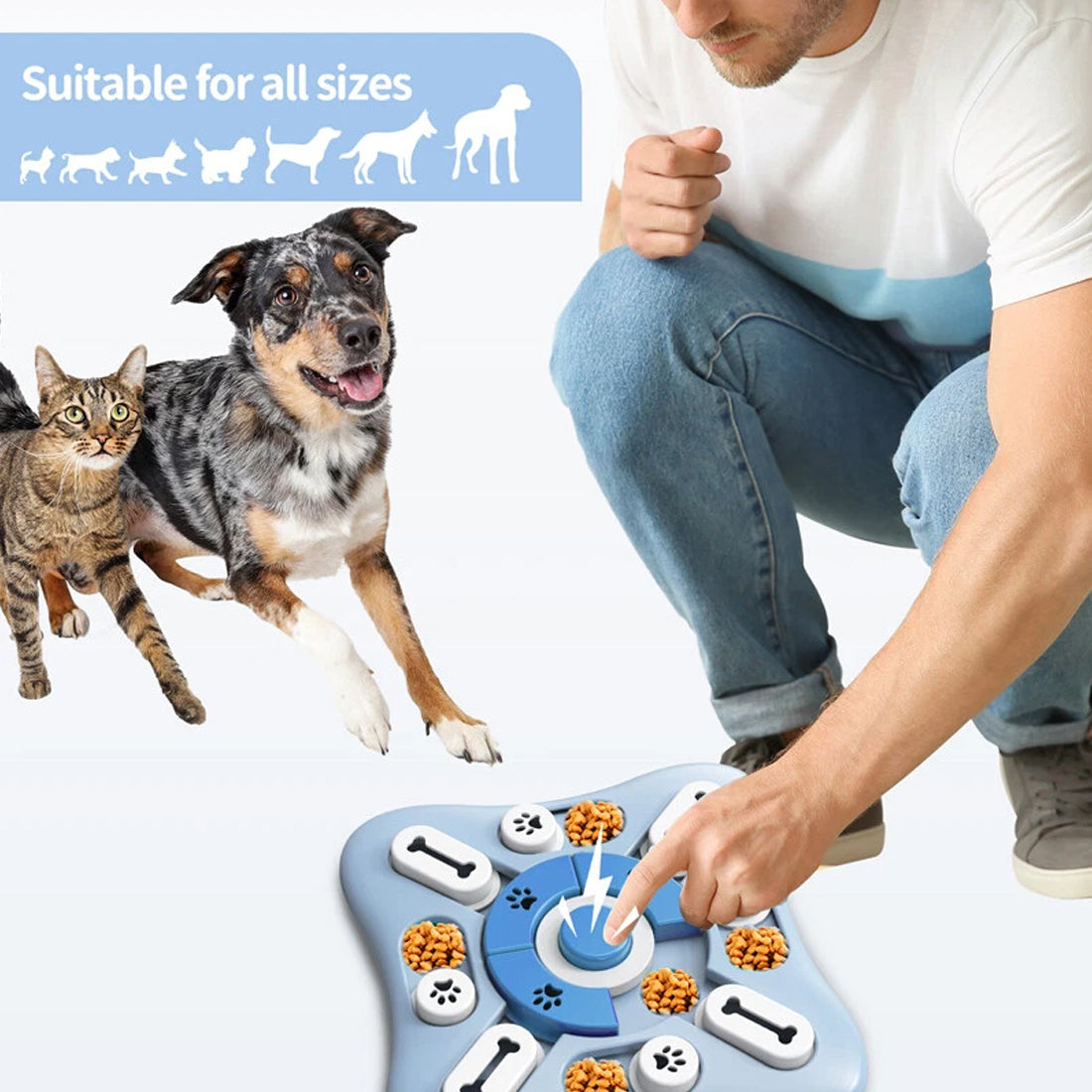 Dog Interactive Treat Puzzle Toy