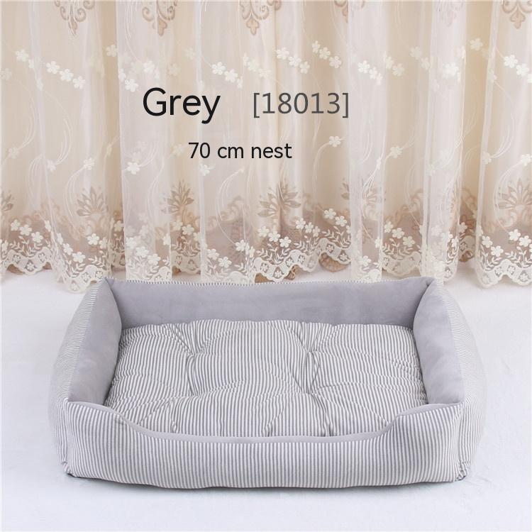 Striped Large Dog Bed