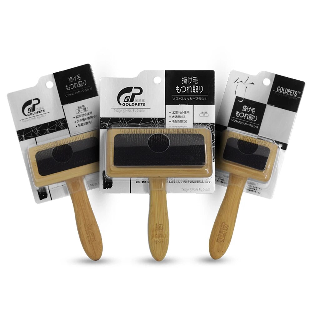 Bamboo Slicker Brush for Cats & Dogs