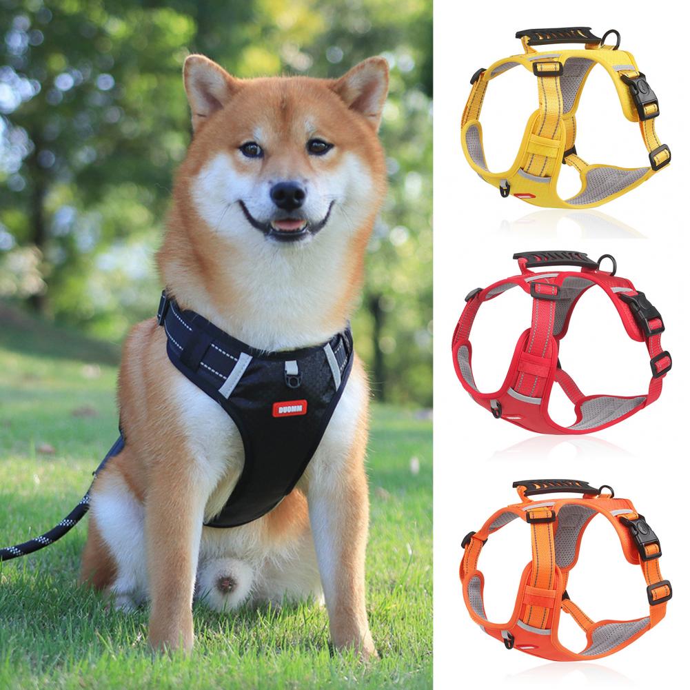 No-Pull Nylon Dog Harness — Breathable & Reflective