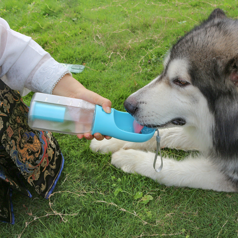 3-in-1 Pet Water Bottle, Feeder & Waste Bag Dispenser