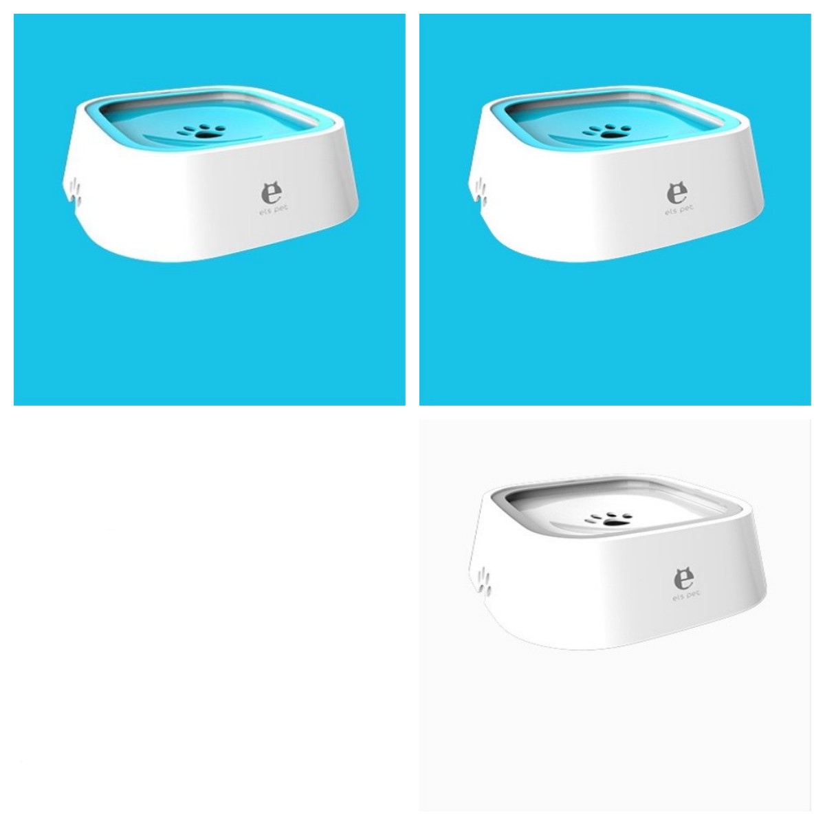 1.5L Floating Anti-Overflow Pet Water Bowl — Slow Feeder Dispenser