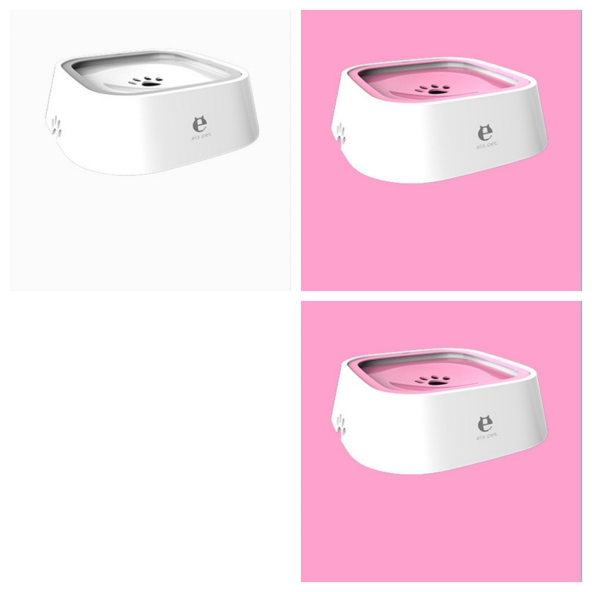1.5L Floating Anti-Overflow Pet Water Bowl — Slow Feeder Dispenser