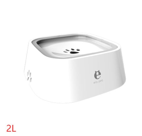 1.5L Floating Anti-Overflow Pet Water Bowl — Slow Feeder Dispenser