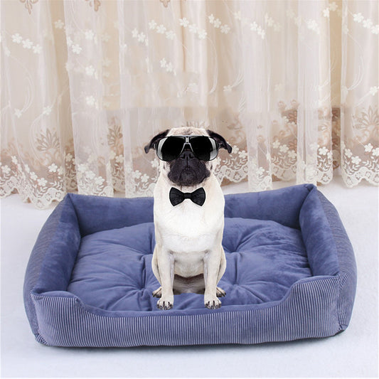 Striped Large Dog Bed