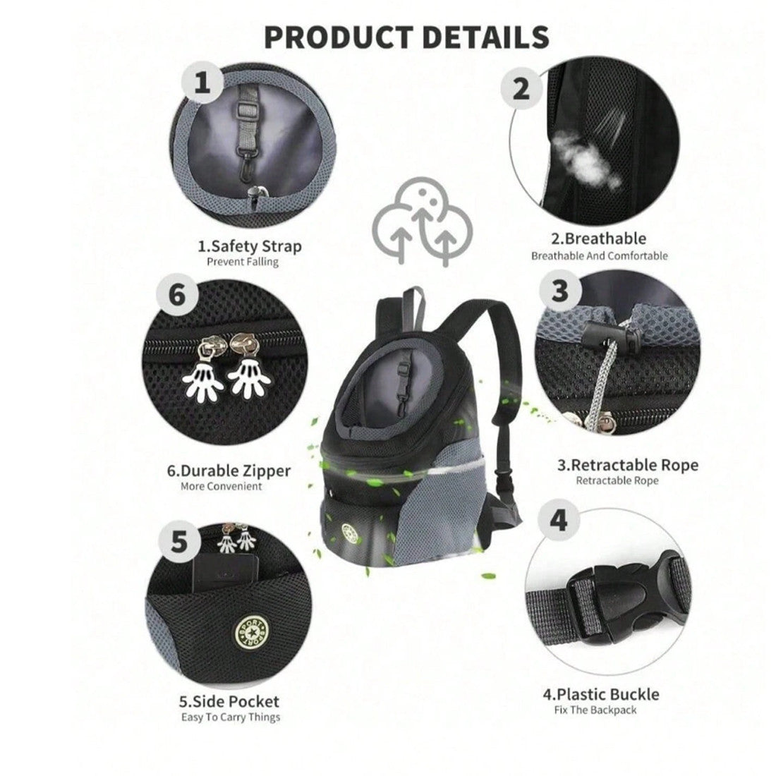 Breathable Pet Carrier Backpack