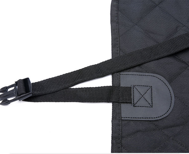 Dog Car Seat Cover Hammock — Waterproof with Mesh Window & Pockets