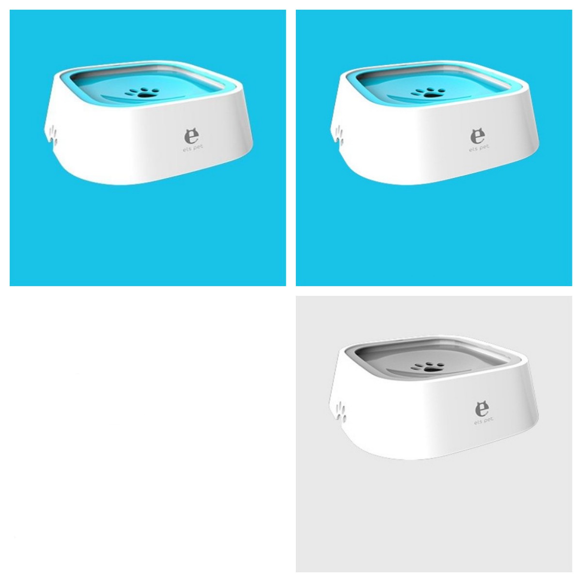 1.5L Floating Anti-Overflow Pet Water Bowl — Slow Feeder Dispenser