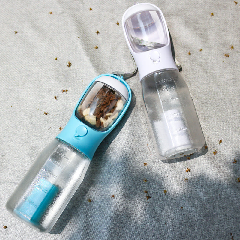 3-in-1 Pet Water Bottle, Feeder & Waste Bag Dispenser