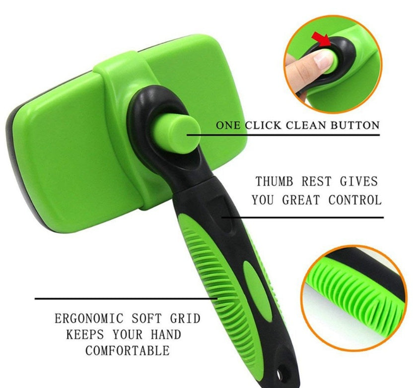 Pet Self-Cleaning Slicker Brush — Choose Your Colour