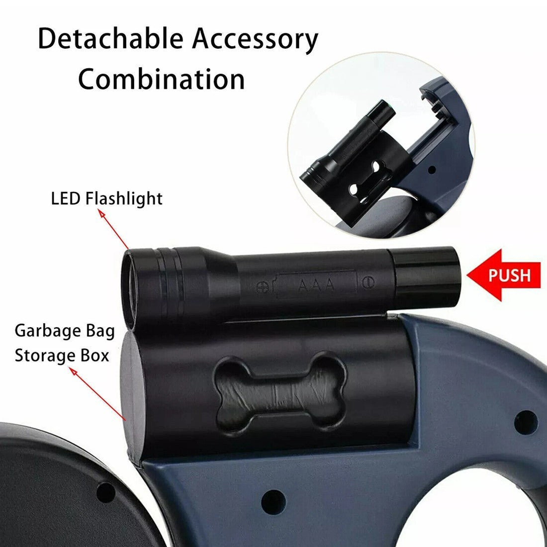 360° Retractable Double Dog Lead — For Walking Two Dogs
