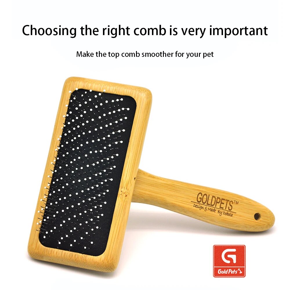 Bamboo Slicker Brush for Cats & Dogs