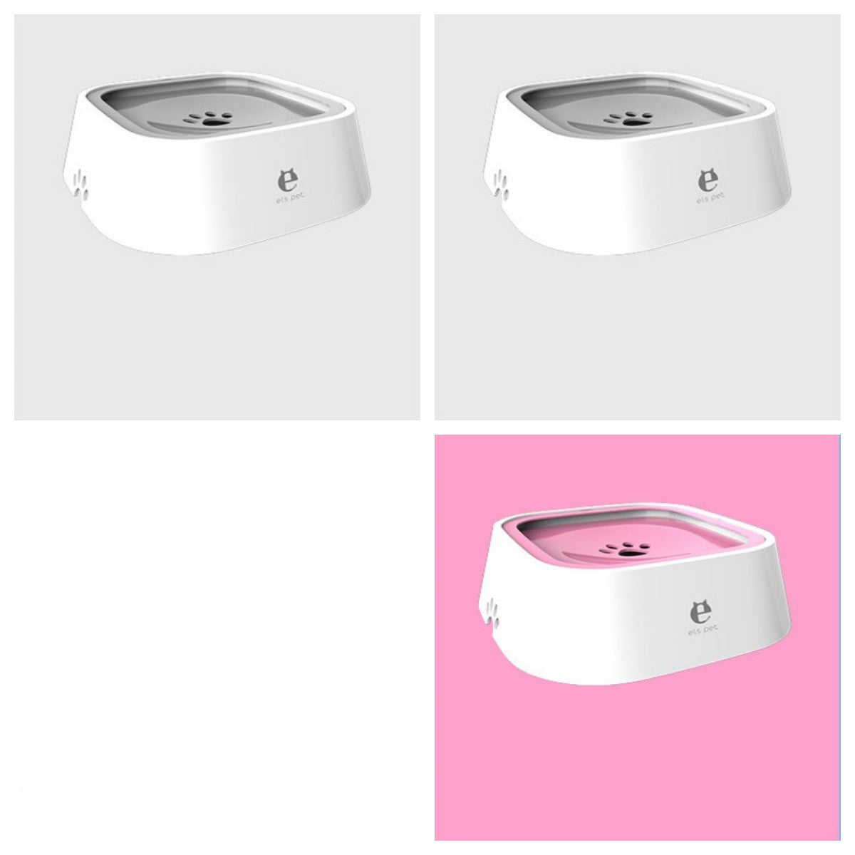 1.5L Floating Anti-Overflow Pet Water Bowl — Slow Feeder Dispenser