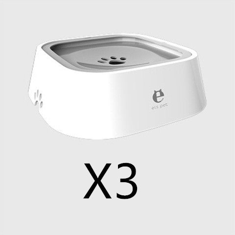 1.5L Floating Anti-Overflow Pet Water Bowl — Slow Feeder Dispenser