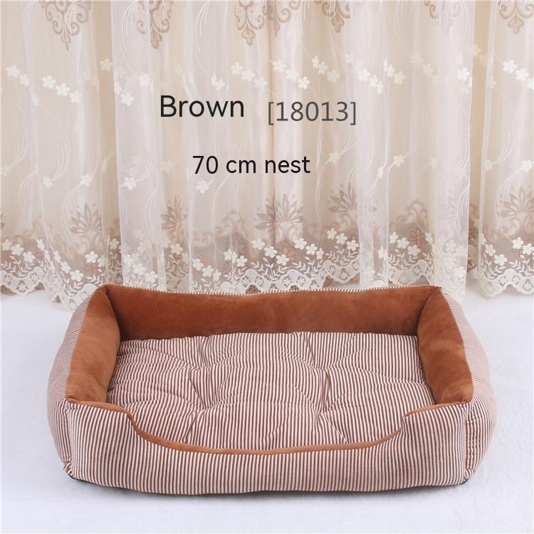 Striped Large Dog Bed