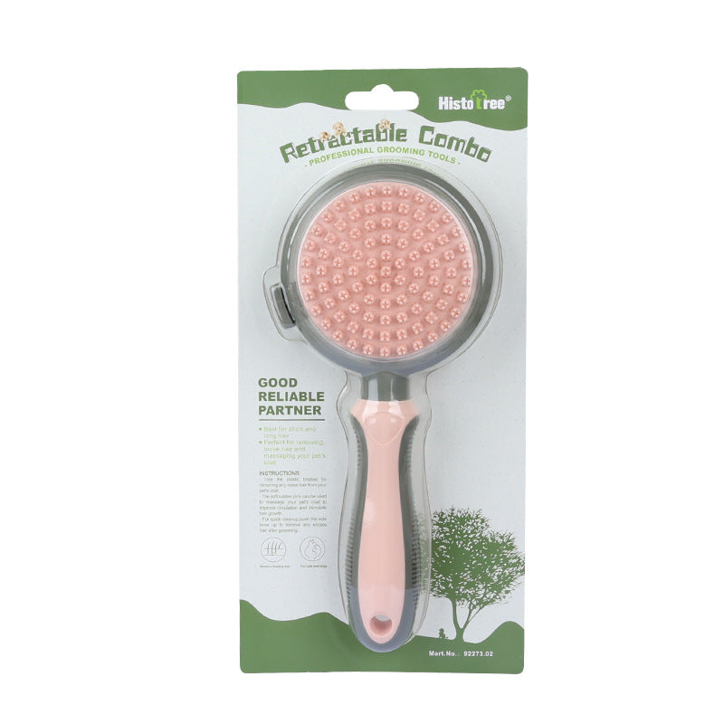 Double-Sided Self-Cleaning Pet Hair Removal Comb