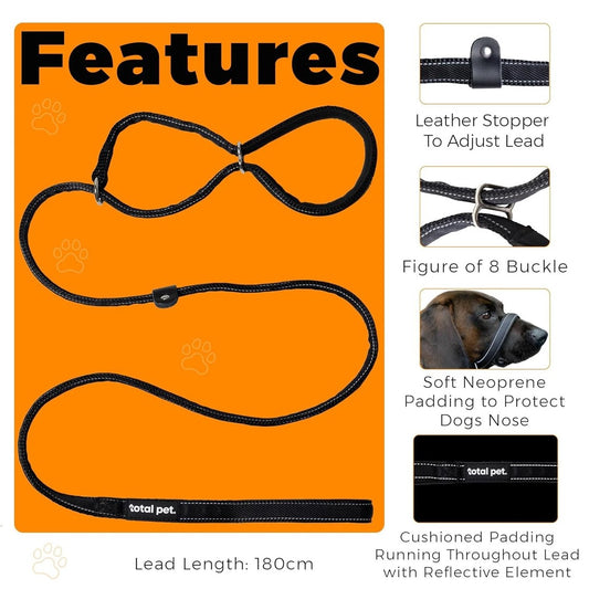 2-in-1 Dog Muzzle & Lead with Waste Bag Dispenser