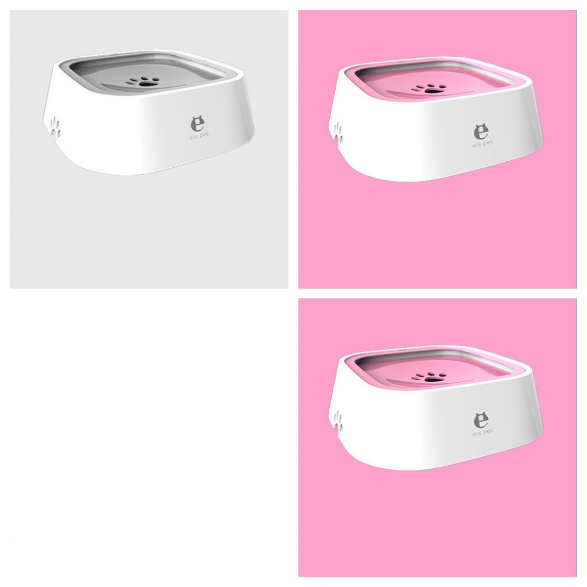 1.5L Floating Anti-Overflow Pet Water Bowl — Slow Feeder Dispenser