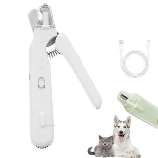 2-in-1 Dog Nail Clipper & Grinder with Light