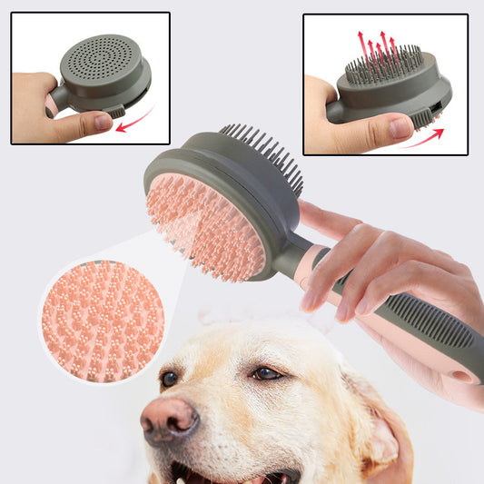 Double-Sided Self-Cleaning Pet Hair Removal Comb