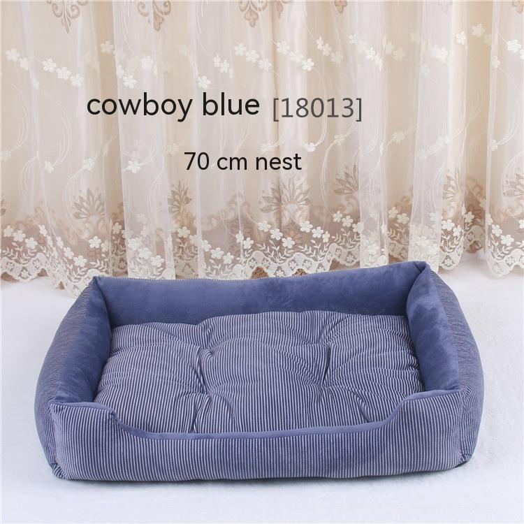 Striped Large Dog Bed