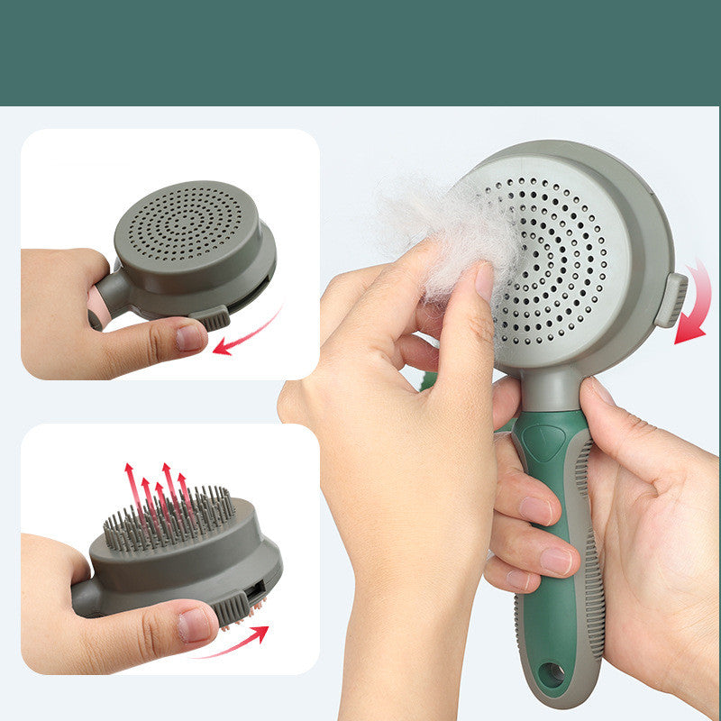Double-Sided Self-Cleaning Pet Hair Removal Comb