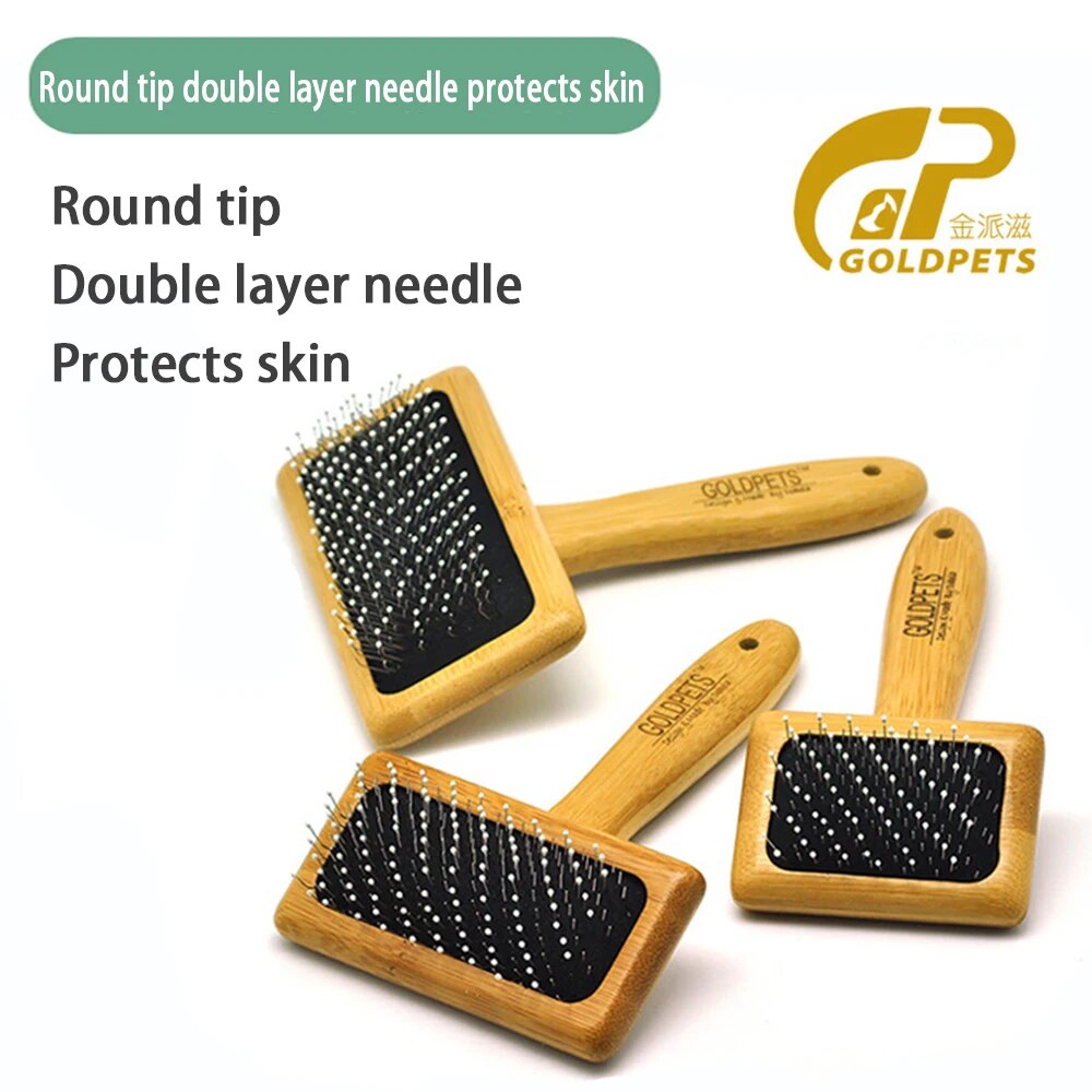 Bamboo Slicker Brush for Cats & Dogs